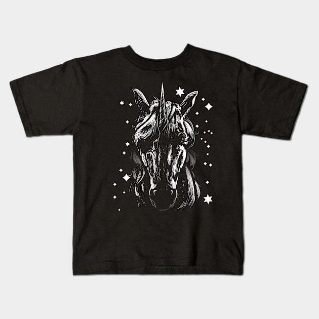 Believe In Magic Unicorn Kids T-Shirt by ArtRoute02